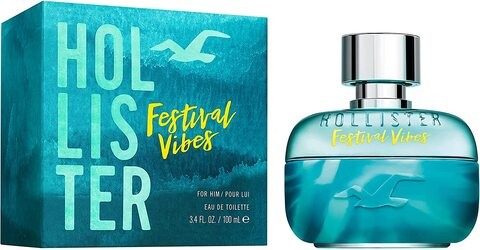 Festival Vibes Perfume for Men by Hollister , Eau de Toilette , 100ml