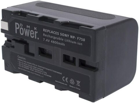 DMK Power 2Pcs Np-F750 Battery 4800mAh For LED Video Light And Monitor Only (Not For Cameras)