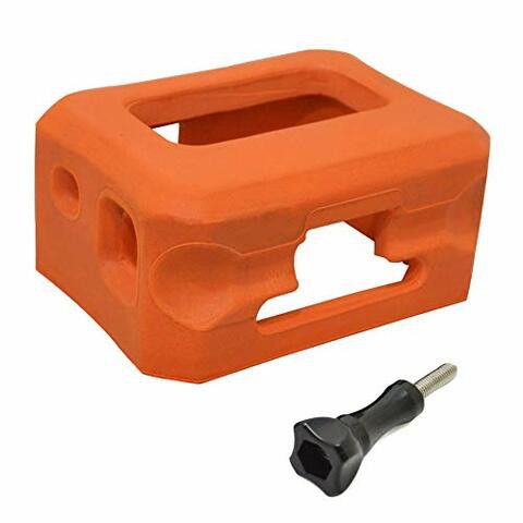 Floaty for GoPro Hero 7, Hero 6, Hero 5 Cameras, Orange Floating Case for GoPro Floater Accessories with Screw Use for Water Sports Swimming Diving