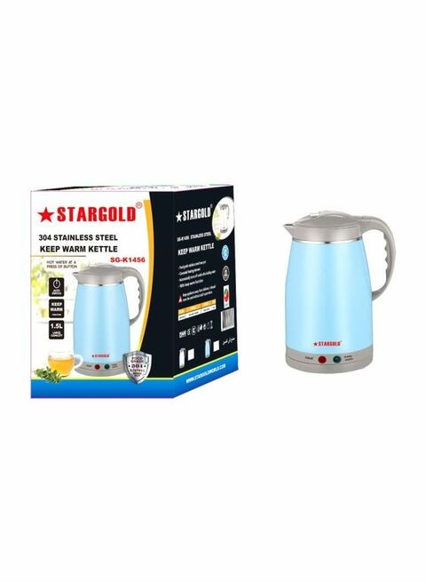 Stargold - Electric Kettle 1.5L SG-K1456 Blue/Grey