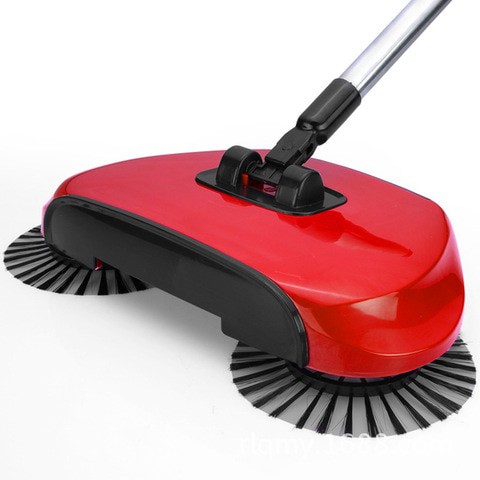 Generic-red Wholesale new type sweeper does not need electricity, does not bend down, telescopic type lazy household hand push sweeper good mop red