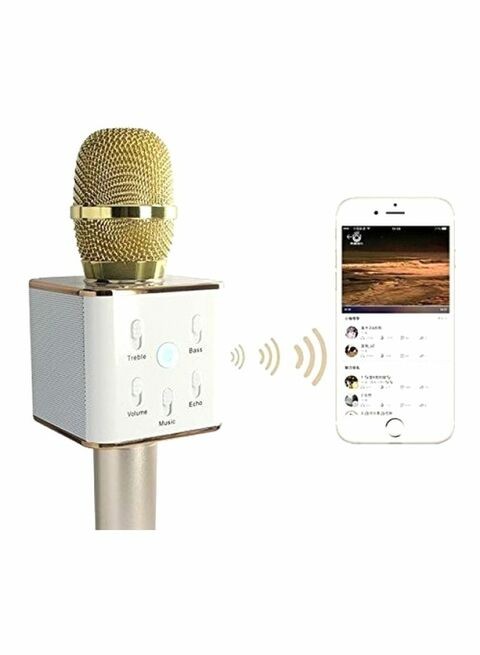 Bluetooth Karaoke For Smart Phone Gold, White