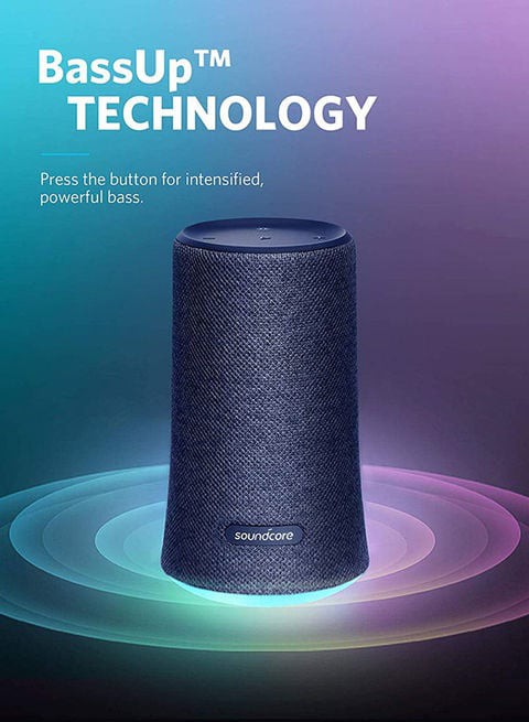 Anker - tooth Speaker Soundcore Flare Wireless With 360&deg; Sound Blue