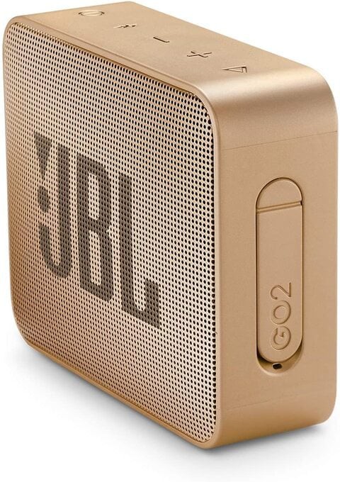 JBL GO 2 Portable Bluetooth Speaker, Pearl Champagne