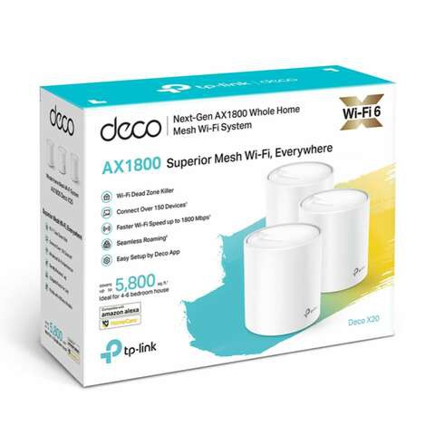 TP-Link Deco X20 AX1800 Whole Home Mesh Wi-Fi 6 System