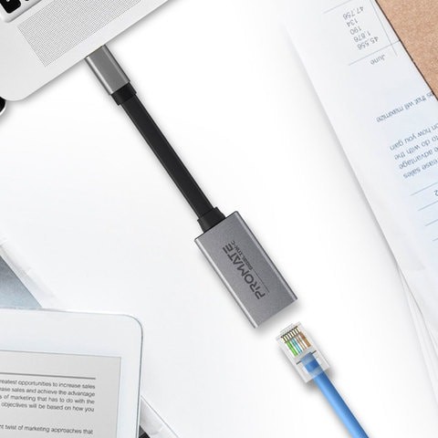 بروميت USB-C لمحول إيثرنت، والألمنيوم عالي السرعة USB من النوع C إلى 1Gbps RJ45 جيجابت إيثرنت محول شبكة LAN لماك بوك برو، ماك بوك اير، كتاب السطح، جهاز Chromebook، XPS، سامسونج S10، S10 +، GigaLink-C رمادي