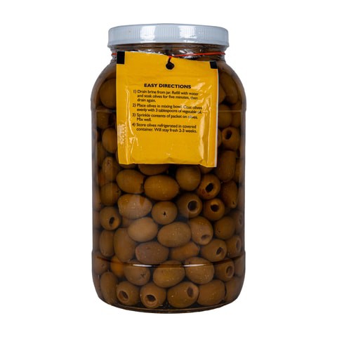 Pearls Green Olives, Pitted, Sea Salt Brine, USA (1.96Kg X 4)