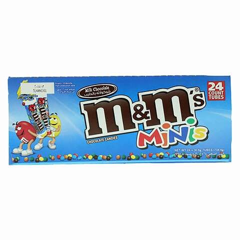 حلوى ام اند امز مينيز بالشوكولاتة 30.6 جم × 24