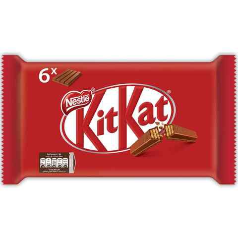 Nestle Kitkat Milk And Chocolate Bar Multi Pack 41.5g x Pack of 6