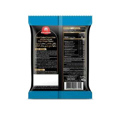  Handcooked Potato Chips With Salt And Vinegar 40g