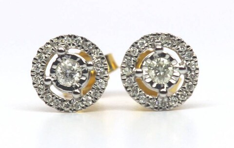 18k MIRACLE DIAMOND EARRING 0.2 CTS-White Gold