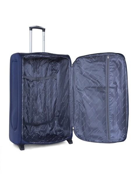 Senator Brand Softside Mediuim Check-in Size 71 Centimeter (28 Inch) 2 Wheel EVA Luggage Trolley in Blue Color KH108-28_BLU