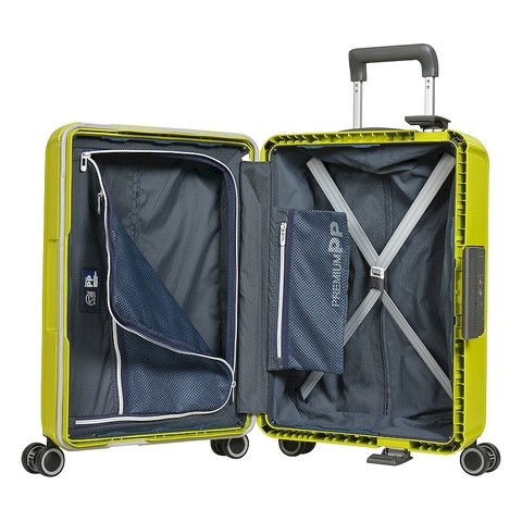 Eminent Brand Hardsided PP Medium Check-in Size 76 Centimeter (28 Inch) 4 Twin-Wheel Spinner Luggage Trolley in Chartreuse Color B0006-28_GRN