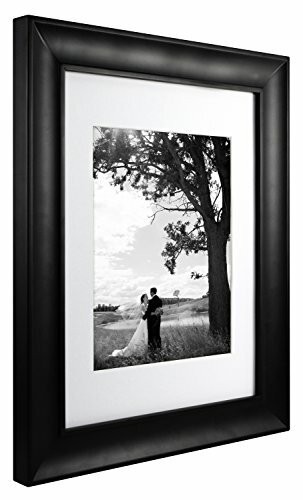 MCS 11 by 14-Inch Archival 8x10, Black 11x14 matted Frame