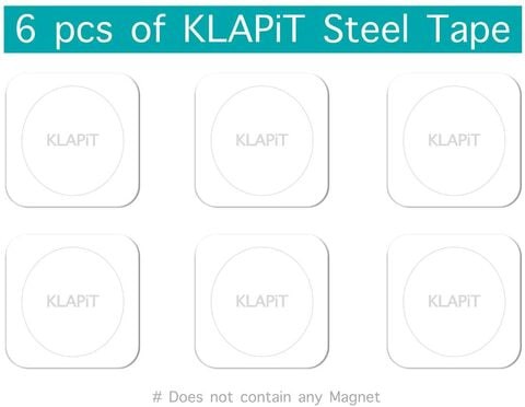 Klapit Spare Steel Tapes 6Pc Pack (Without Magnet)