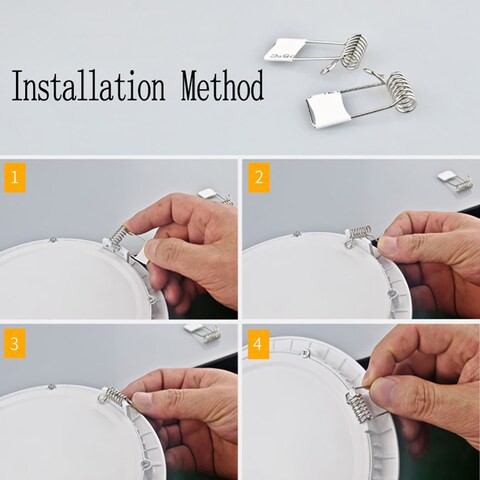 Generic-Ultra Thin 18W Recessed Ceiling Panel Lamp Down Light Circular Round Shape AC85-265V 90 LED for Bedroom Living Room Dining Hall Cafe Shop Home Decoration