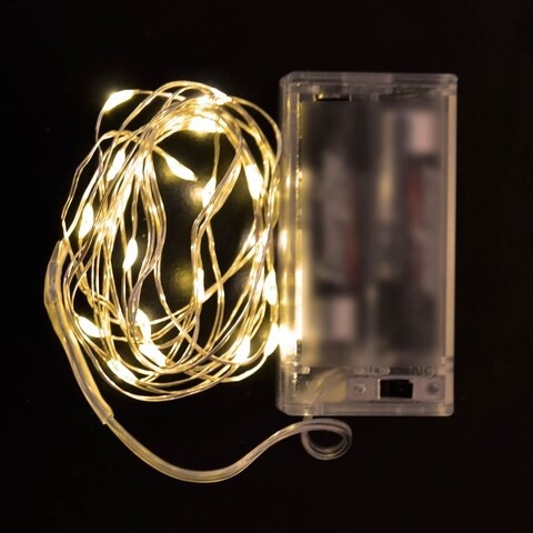 5pcs - String Decoration Light Warm White 20LED (2M) Battery Operated