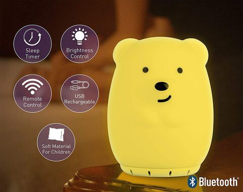 Lumipets Lumiworld Bluetooth Nightlight - Bear, Multi-Colour