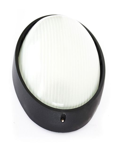 Al Salhiya Lighting - Indoor And Outdoor Bulkhead Light Black 32x11centimeter