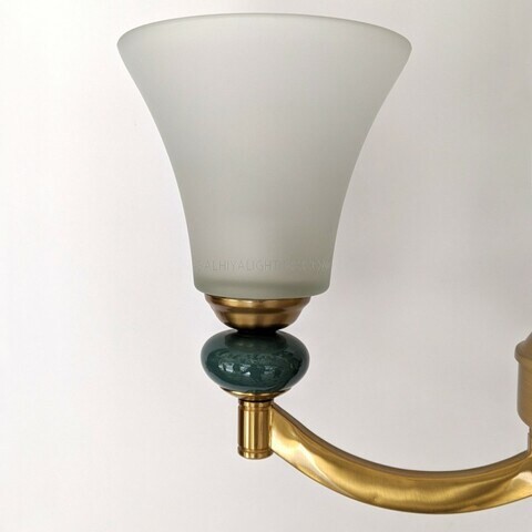 Uplight Chandelier 5003A-3 Arms - Brass