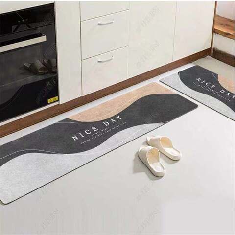 Kitchen Mats Kitchen Rugs Bedroom Carpets Set Absorbent Thick Non-slip Washable, Area Rugs for Kitchen Floor Indoor Outdoor Entry(40x 60cm and 40x120cm)- 2PCS