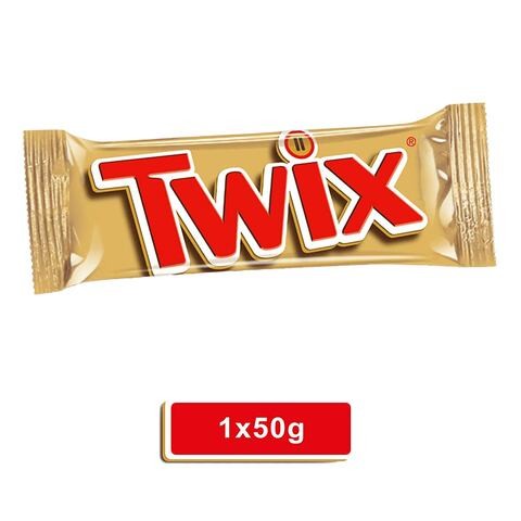 Twix Twin Chocolate Bars 50g x Pack of 25