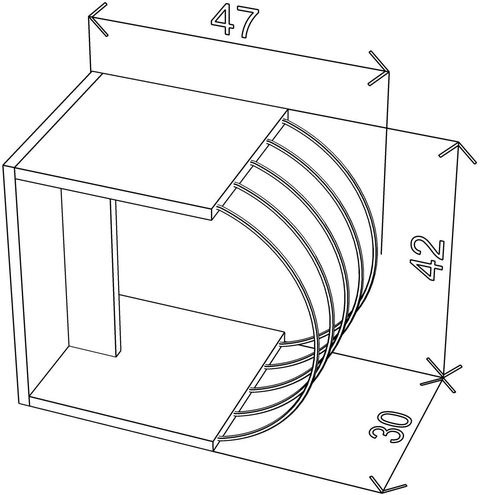 HomeCanvas Case End/Side Table for Living Room Made In Turkey (Walnut-Chrome)