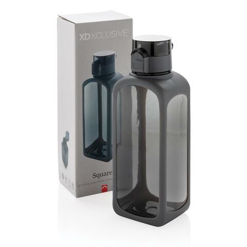 SQUARED - Lockable Leak Proof Tritan Water Bottle - Black
