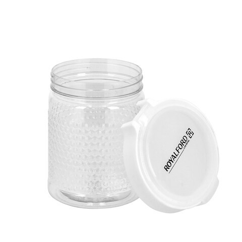 Royalford 1200ml Crystalia Round Canister