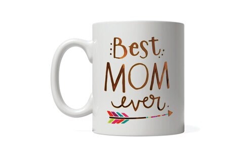 Giftmate Best Mom Ever Printed Ceramic Tea and Coffee Mug 320ml