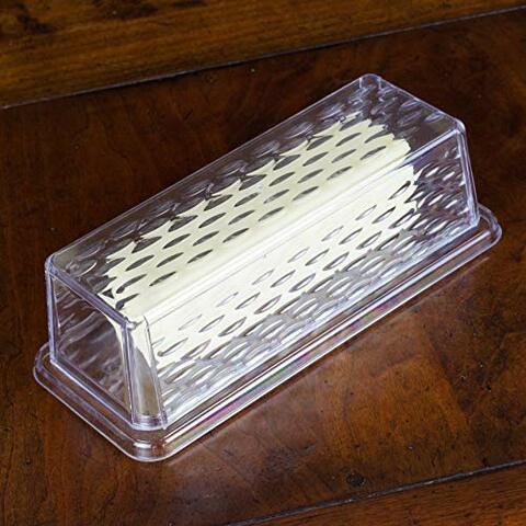 Chef Craft Plastic Butter Dish, One Size, Clear