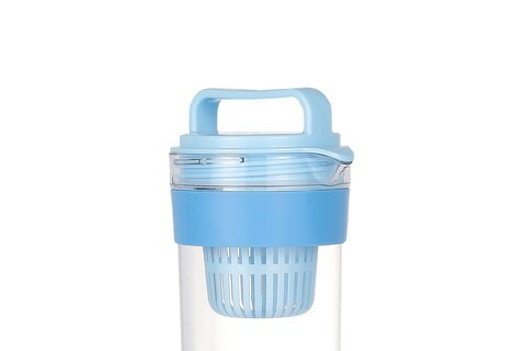 Vague Water Pitcher 1.4 L With 4 Cups 400 Ml Set Blue