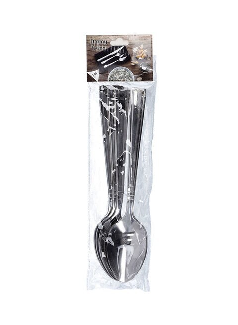 Delcasa 6-Piece Dessert Spoon Silver