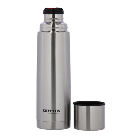 Krypton 500Ml Stainless Steel Vacuum Flask - Heat Insulated Thermos For Keeping Hot/Cold Long Hour, Double-Walled, Perfect For Hot Water, Tea, Beverages, 2 Years Warranty