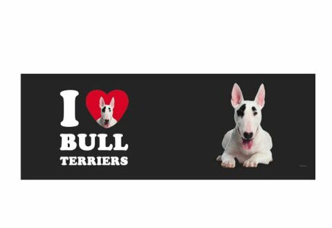 Tree Free Greetings XM29024 I Heart Bull Terriers Artful Jumbo Mug, 20-Ounce, White