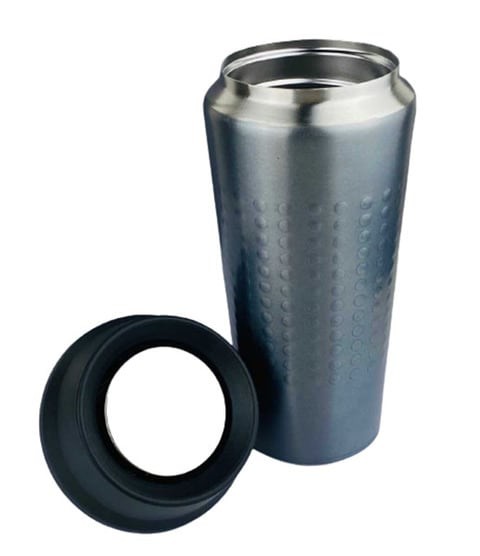 Thermal Cup Stainless Steel, Vacuum Insulated Travel Tumbler, Durable Insulated Coffee Mug, Thermal Cup with Double Partition SEALING Ring - 360ml (GREY)