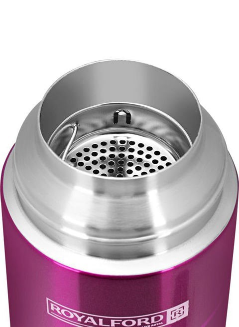 ROYALFORD Stainless Steel Vacuum Bottle Pink/White 320ml