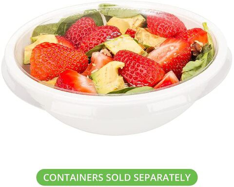 Restaurantware Cold Salad Bowl Lids - Clear Plastic - Fit&#39;S 17.6 Ounce Salad Bowls - 200Ct Box