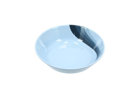 Royalford Melamine 8.5&quot; Super Ray Stainless Steel Serving Bowlblue