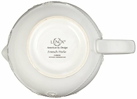 Lenox French Perle Sauce Pitcher, White -