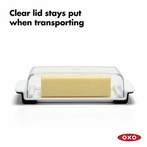 OXO Good Grips Butter Dish, White/Clear