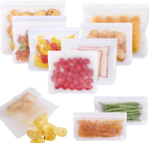 10 reusable food storage bags