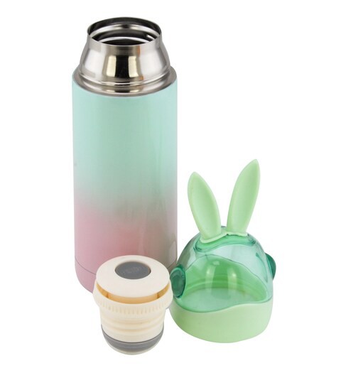 Nessan 350ml Vaccum Cup, Rabbit Cover- AB-5810/88 - Green