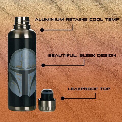 The Mandalorian Metal Water Bottle