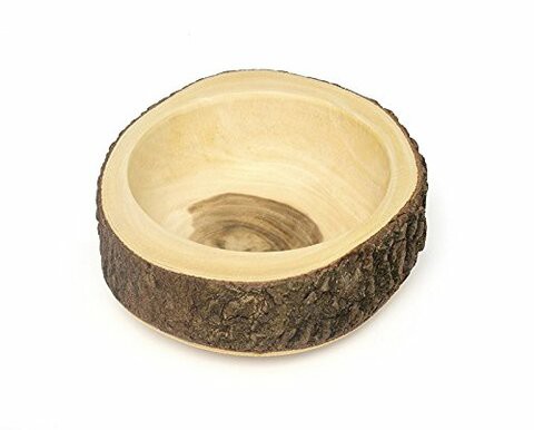 Lipper International Acacia Slab Tree Bark Bowl, 10 Diameter x 4.25 Height, Single Bowl