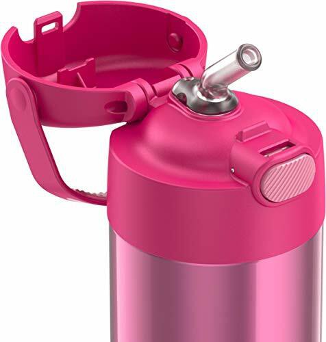 Thermos Funtainer Ss Insulated Straw Bottle 12Oz Pink