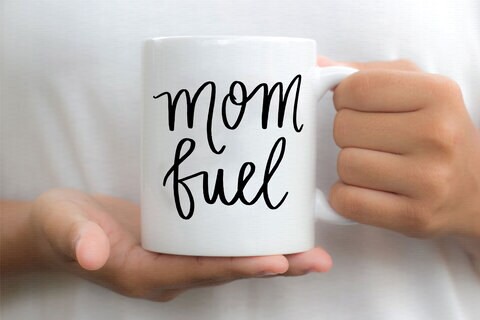 Giftmate Mom Fuel Printed Ceramic Tea and Coffee Mug 320ml