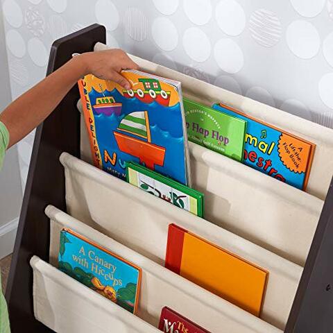 KidKraft Sling Bookshelf, Espresso, 24 x 11.8 x 28