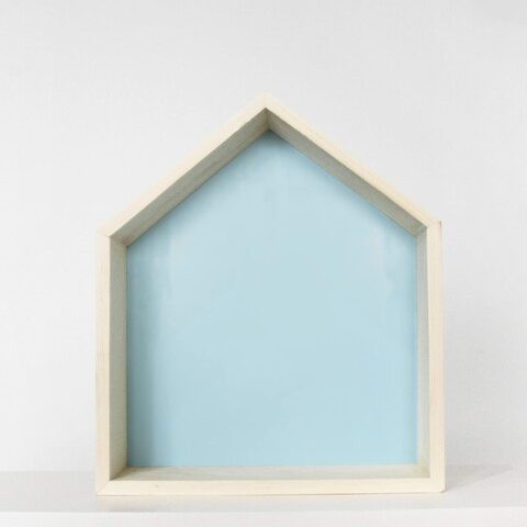 Generic Home Decor, House Shelf, Blue