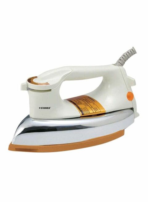 Stargold Non-Stick Soleplate Dry Iron 1200W Sg-971 White/Silver/Gold